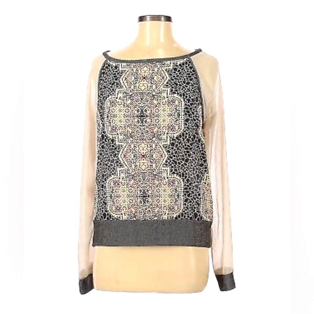 SANCTUARY small mosaic sheet blouse